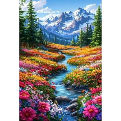 KICHANG Landscape Paint by Numbers Kit for Adults Beginner (Without Frame) - color: YH03813