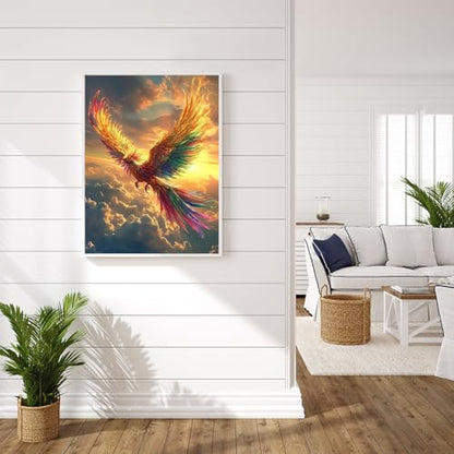Phoenix Diamond Art Kits for Adults, 5D Diamond Painting Kits for Beginners - color: QY107