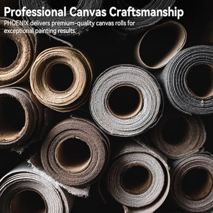 PHOENIX Professional Canvas Roll 72 Inch x 3 Yard (9 Feet) - size: 72 inch x 3 yard, style: 15 oz.