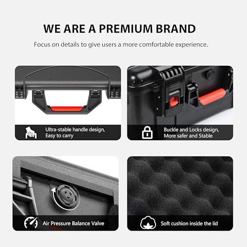 STARTRC Air 3S Case, Waterproof Carrying Hard Case for DJI Fly More Combo, Compatible With Accessories, RC 2/RC/RC-N3/N2 Controller, Charging Hub