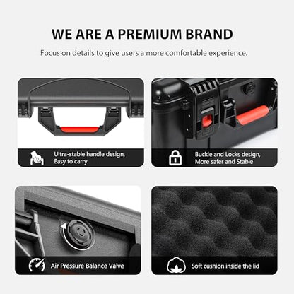 STARTRC Air 3S Case, Waterproof Carrying Hard Case for DJI Fly More Combo, Compatible With Accessories, RC 2/RC/RC-N3/N2 Controller, Charging Hub