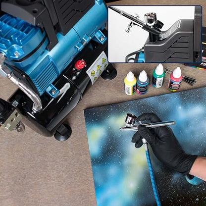 Master Airbrush 1/5 HP Cool-Runner Dual Fan Tank Air Compressor Kit - style: Super Cool Runner Tank