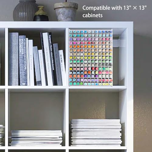 SANFURNEY Marker Organizer for 180 Markers, Desktop Storage Rack - size: Rack for 180 Markers - White
