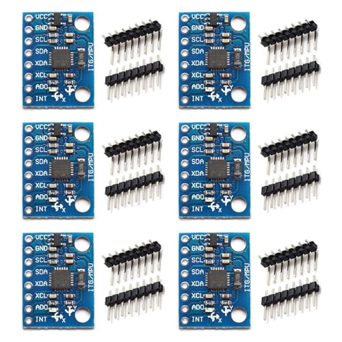 6-Pack GY-521 MPU6050 Sensor Module, 6-Axis IMU
