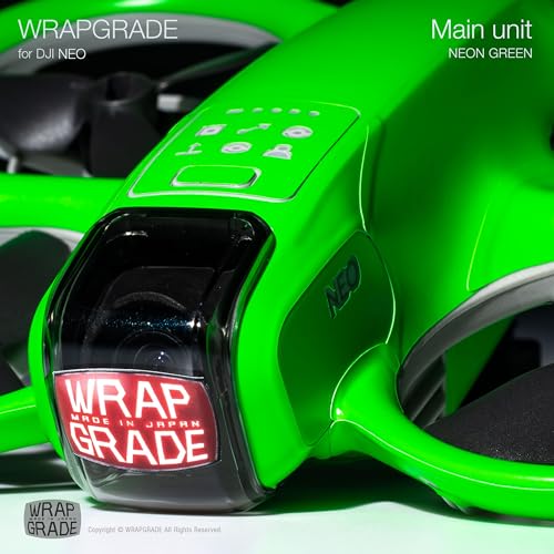 WRAPGRADE Skin Sticker Compatible with DJI NEO Full Wrap (Neon Green) - color: Neon Green