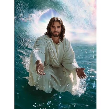TOPCLTV Jesus Diamond Art Kits for Adults,5D Christian Diamond Painting Kit - color: HS001-1