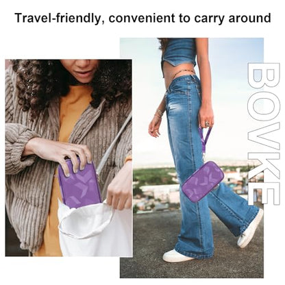 BOVKE Case for Roku Voice Remote/Roku Voice Remote Pro 2nd Ed, Purple Cube - color: Purple Cube