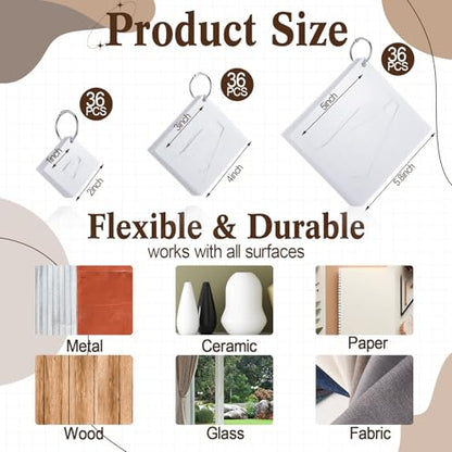Affrolling 108 Pcs Letter and Number Stencils, 3 Sizes, 1, 3, 5 Inch - size: 1, 3, 5 Inch