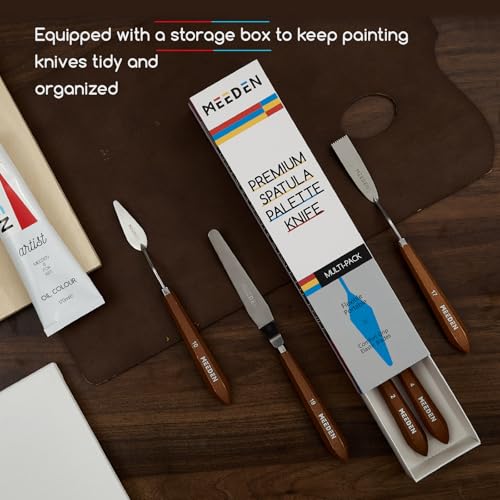 MEEDEN Artist Painting Knife Set: 6Pcs Unique-Shaped, Stainless Steel - style: 6pcs-A