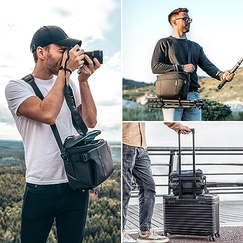 PGYTECH OneMo Sling Camera Bag 7L-9L,Black Crossbody Camera Shoulder Bag - color: Black, size: 7L-9L, style: Onemo Sling 7l