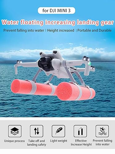 FPV Drone Buoyancy Stick Tripod Set Foldable Landing Gear Height Extension Booster Buoyancy for DJI Mini 3 Pro/Mini 3 Accessory YUBJIANG