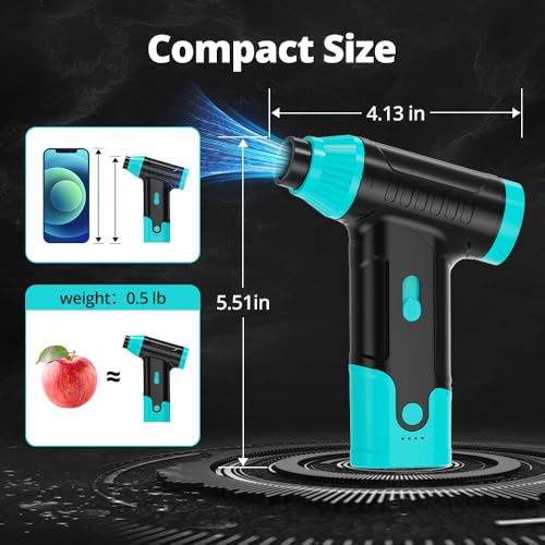Compressed Air Duster Keyboard Cleaner, Electric Air Blower Cleaning Kit - color: Green