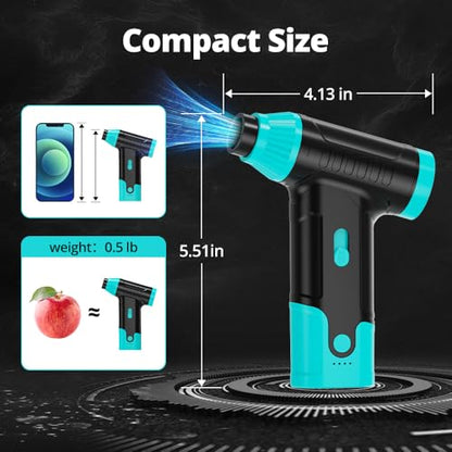 Compressed Air Duster Keyboard Cleaner, Electric Air Blower Cleaning Kit - color: Green