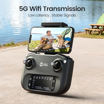 Holy Stone HS175G GPS Drone With 4K EIS Camera For Adults, 249g Foldable RC Quadcopter With Auto Return, Follow Me, 90 Mins Flight Time, Battery Fast Charge, Headless Mode