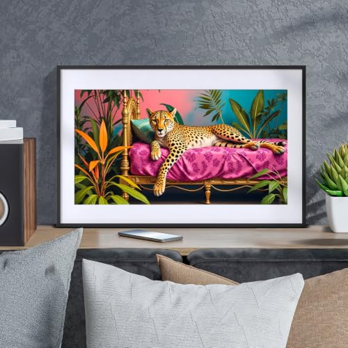 YOYA Large Diamond Art Kits for Adults, Leopard 5D Large Diamond Painting - color: Leopard 503
