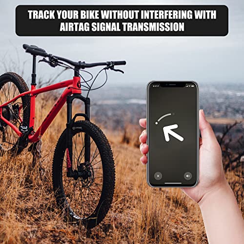 Black Hidden Bicycle Bike Mount GPS Tracker Tag Holder for Apple Airtag