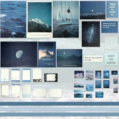 114 Pcs Aesthetic Scrapbook Kit DIY Junk Journaling Supplies, Fresh Style - style: Fresh Style