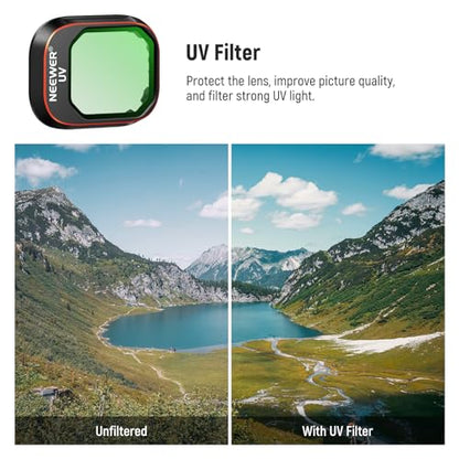 NEEWER ND & CPL Filter Set Compatible with DJI Mini 4 Pro, 8 Pack UV CPL ND8 ND16 ND32 ND64 ND128 ND256 CPL Polarizer Neutral Density Drone Lens Filters, Multi Coated HD Optical Glass/Aluminum Frame - size: Mini 4Pro, style: 8 Pack ND&CPL&UV Filter