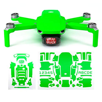 Wrapgrade Skin compatible with DJI Mavic Mini (NEON GREEN) - color: NEON GREEN