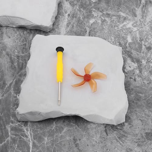 4pcs Drone 5-Blade Propellers with Screwdriver Compatible with DJI NEO, Orange - color: Orange