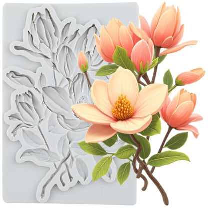 Flower Polymer Clay Mold Lily Flower Silicone Molds - color: Style D