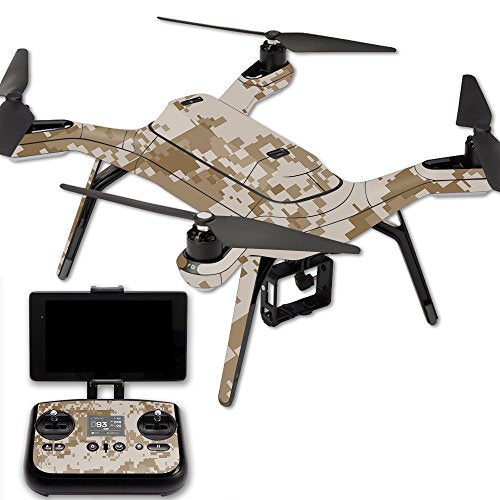 MightySkins Skin Compatible with 3DR Solo Drone Quadcopter wrap Cover Sticker Skins Desert Camo