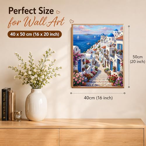 AUKELHJ Paint by Numbers Kit for Adults Beginner, Landscape, 16x20 inch - color: 08-Landscape