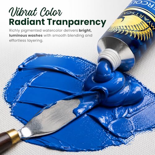 MyArtscape Watercolor Paint Set - 24 x 12ml Watercolor Paint Tubes