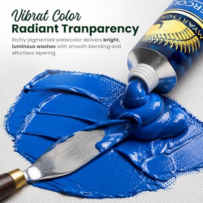 MyArtscape Watercolor Paint Set - 24 x 12ml Watercolor Paint Tubes