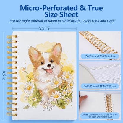 4Pack Watercolor Paper,Cold Press Water Color Paper,50 Sheets Each - size: 4 Packs