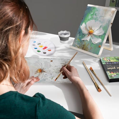 LEYEDZ Acrylic Paint Set for Kids & Adults,Art Supplies Kit with Canvas