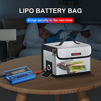 STARTRC Lipo Safe Bag Fireproof, 21.5 X 15 X 14cm, 21.5 x 15 x 14 cm, Pouch
