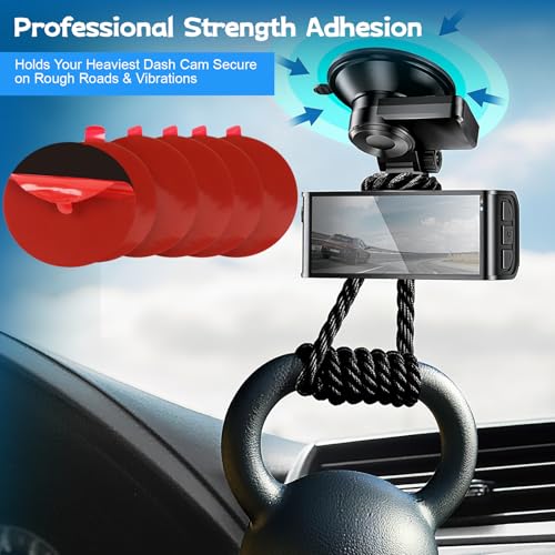 Double Sided Adhesive Pads for Dash Cam, 6PCS, 2.83 Inch
