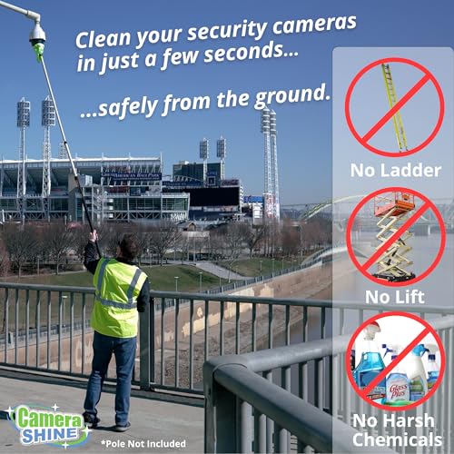 PRO Surveillance Cleaning Kit - Safely Clean Any Security Camera Safely from The Ground
