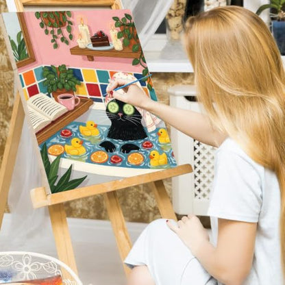 WUDWL Paint by Numbers Kit for Adults Beginner, with Framed - color: YH04254