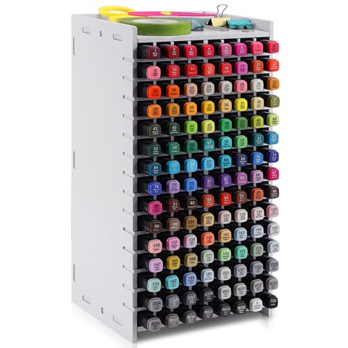 Marker Organizer,120 Slots Marker Holder Organizer with Divider