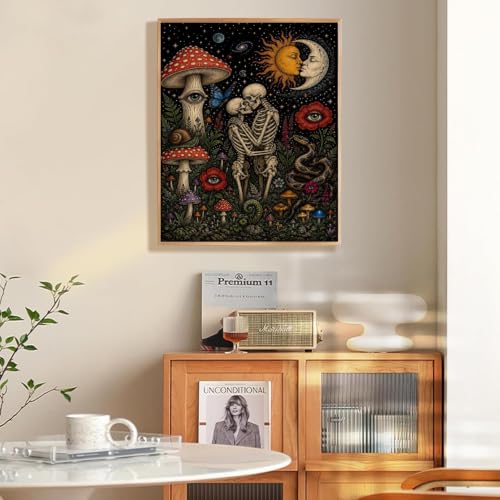KICHANG Skull Diamond Art Kits for Adult Diamond Painting Kit for Beginner - color: DP04443