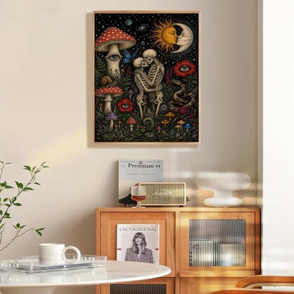 KICHANG Skull Diamond Art Kits for Adult Diamond Painting Kit for Beginner - color: DP04443