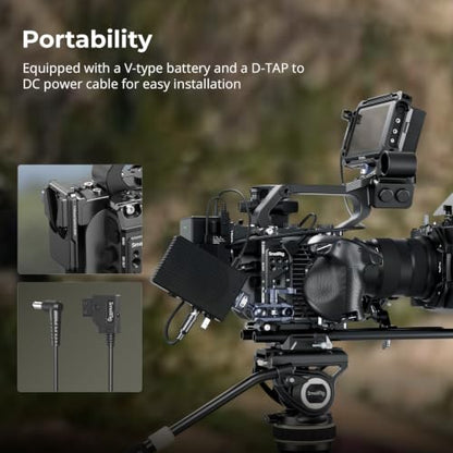 SmallRig Vertical Shooting Cage Kit for Sony FX6, V-Mount Battery Plate, Side Handle Adapter, Integrated Top Handle Mount, HawkLock NATO Rail - 5801