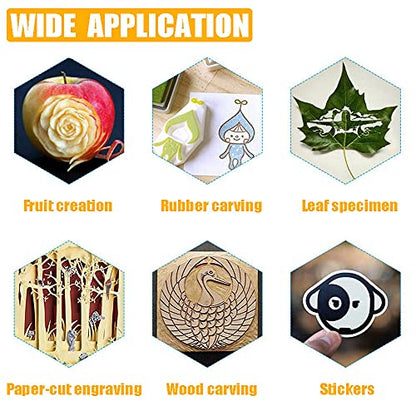 Jneoace Exacto Knife Precision Carving Craft Hobby Knife Kit with 40 PCS Exacto Blades for DIY Art Work Cutting, Hobby, Scrapbooking, Stencil - color: Green