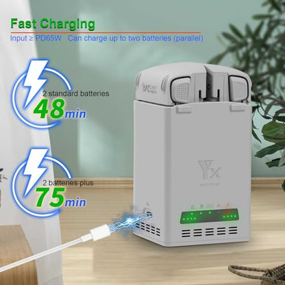 65W Two-Way Battery Charger with Storage Charge for DJI Lito 1 X1