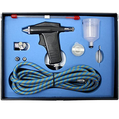 ARC-POWER Modern Dual Action Airbrush Kit Gravity Feed for Air Compressor Craft Paint Art