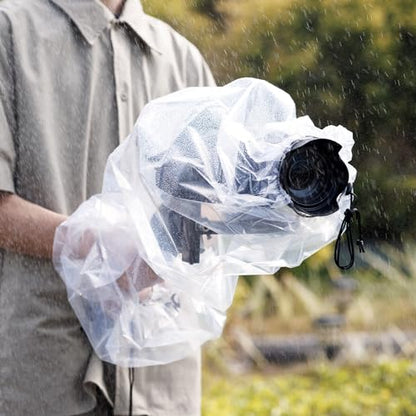 JJC 2 Pcs Camera Rain Coat for DSLR Cameras & Stabilizer,Rain & Dust Sleeve