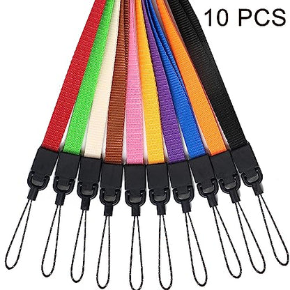YOUOWO 10Pack Neck Multicolor Lanyards Flat(10 Colors - Combination 1) - color: 10 Colors - Combination 1
