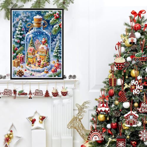 Axquilon Christmas Diamond Art Kits for Adults 12x16 inch - color: Christmas
