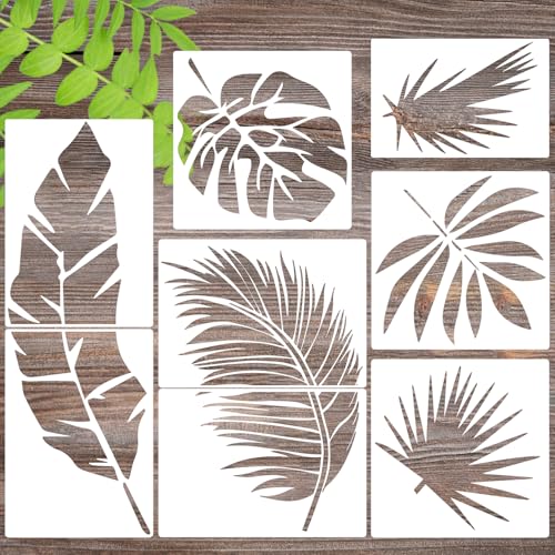 Large Palm Leaf Stencils for Painting on Walls Tropical Leaves Stencil - style: Tropical Leaf