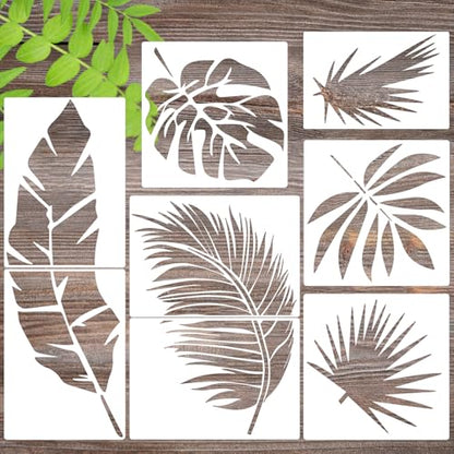 Large Palm Leaf Stencils for Painting on Walls Tropical Leaves Stencil - style: Tropical Leaf