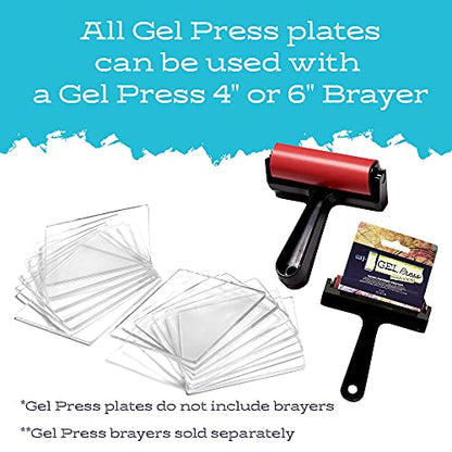 Gel Press Gelli Printing Plates - (Size: 6" X 6") - 10800-12PACK - size: 6"x 6"