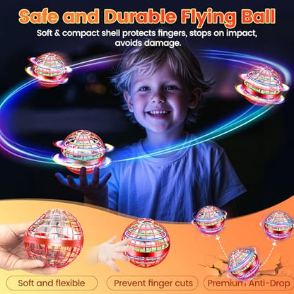 Flying Orb Ball Toy, 2026 Upgrade Hand Controlled Hover Ball - color: Bright Red, size: 1 Pack