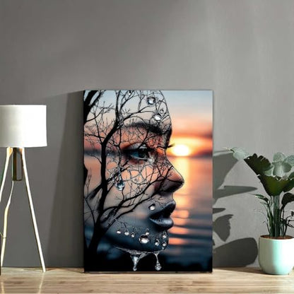 Abstract Diamond Art Kits for Adults,5D Landscape Diamond Painting Kits - color: HS012-1